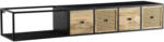 Möbelix Lowboard Wohnling B: 150 cm Schwarz/Mangoholz