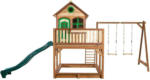 Möbelix Spielhaus Holz mit Rutsche und Sandkiste Braun Axi Liam