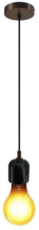 Hängeleuchte Sigma H: 36 cm 1-Flammig Naturstein