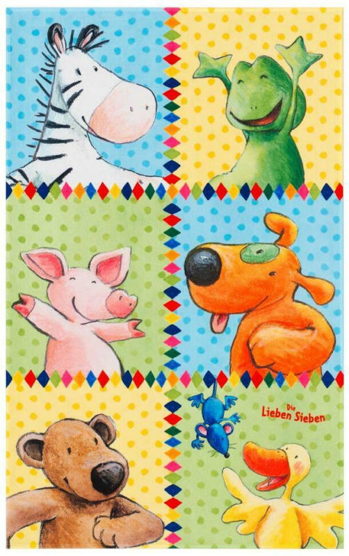 Kinderteppich Tiere Multicolor Die Lieben Sieben 140x200 cm