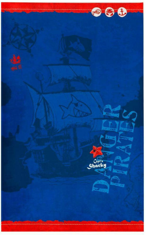 Kinderteppich Pirat Blau/Rot 140x200 cm