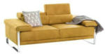 Möbelix 2-Sitzer-Sofa Floyd Rücken Echt Gelb Vintage-Look