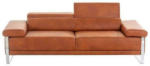 Möbelix 2-Sitzer-Sofa Floyd Rücken Echt Cognac Vintage-Leder