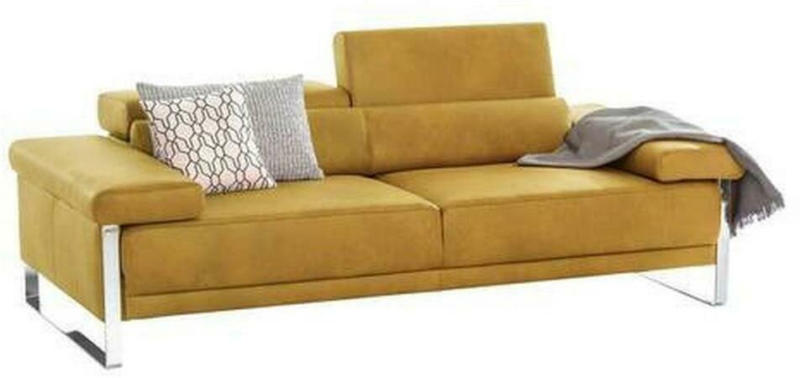 2-Sitzer-Sofa Floyd Rücken Echt Gelb Vintage-Look