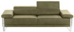 Möbelix 2-Sitzer-Sofa Rücken Echt Grün Vintage-Look