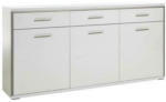 Möbelix Sideboard B: 184 cm Trento Silberfarben/Weiß