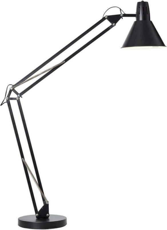 LED-Stehlampe Winston Schwarz mit Flexarm