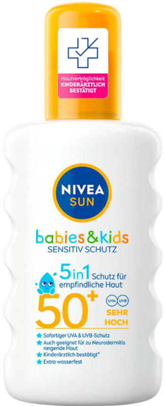 NIVEA SUN Kids Schutz & Sensitiv Sonnenspray LSF 50+