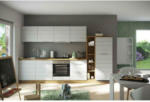 Möbelix Küchenzeile Florenz ohne Geräte B: 330 cm Weiß/Eiche