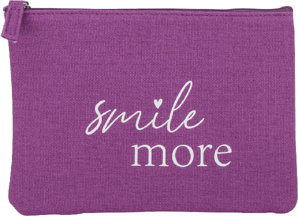 Soapland Kosmetiktasche lila "Smile more"