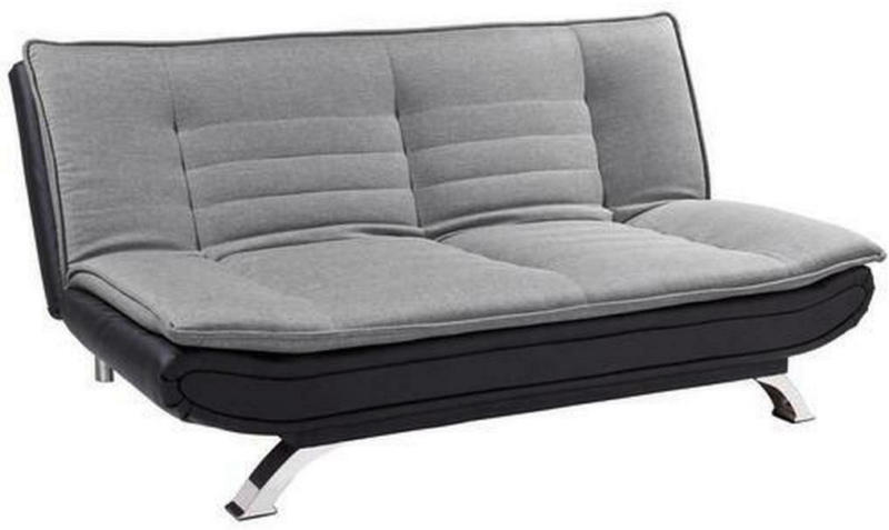 3-Sitzer-Sofa mit Schlaffunkt. Bari Grau/Schwarz