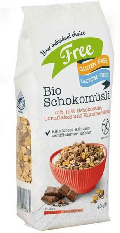 Free Bio Schoko Müsli Glutenfrei