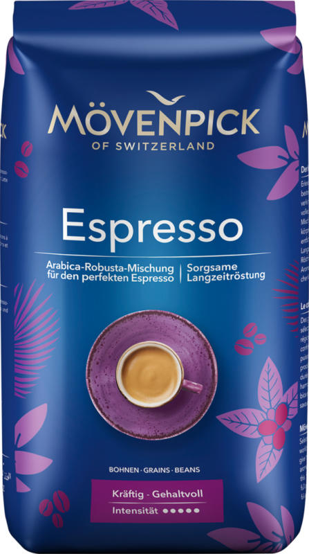Caffè Espresso Mövenpick, in grani, 1 kg