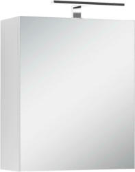 Spiegelschrank Spree mit Led 1 Tür BxHxT 50x60x20 cm Weiß