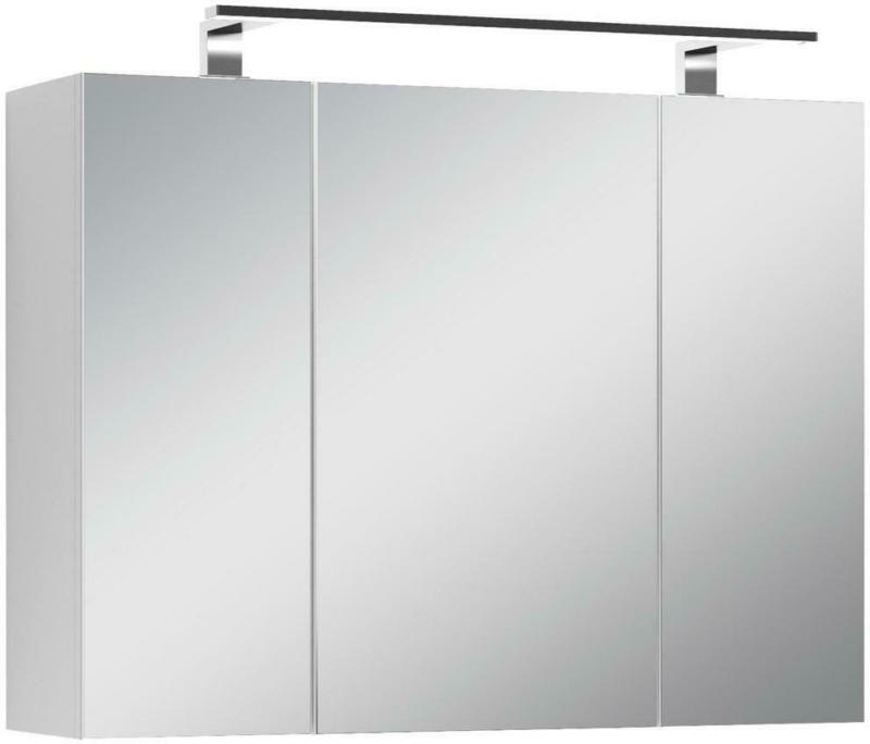Spiegelschrank Spree mit Led 3-Türig BxHxT 80x60x20 cm Weiß
