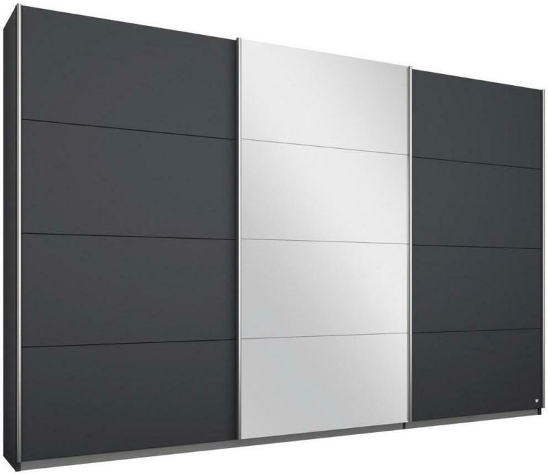 Schwebetürenschrank Mit Spiegel B: 271 cm Miami, Grau Metallic