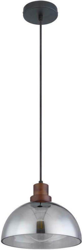 Hängeleuchte Varus H: 120 cm 1-Flammig mit Rauchglas