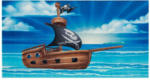 Möbelix Kinderteppich Piratenschiff Blau Lovely Kids 100x160 cm