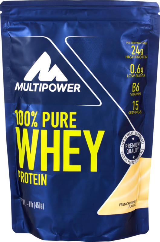 Proteine in polvere French Vanilla Flavour Multipower , 450 g