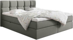 Boxspringbett 180x200cm Lorie, Grau