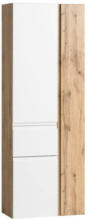 Möbelix Hochschrank Varese B: 65 cm Weiß/Wotaneiche Dekor