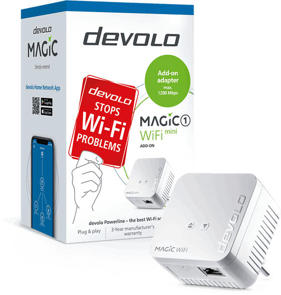 Devolo Powerline 8559 Magic 1 WiFi mini Erweiterungsadapter