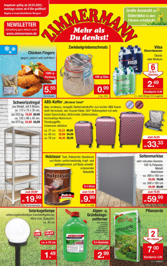 Zimmermann Sonderposten Angebot ≫ Aktuelle Prospekte und Produkte