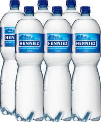 Acqua minerale Naturelle Henniez , non gassata, 6 x 1,5 litri