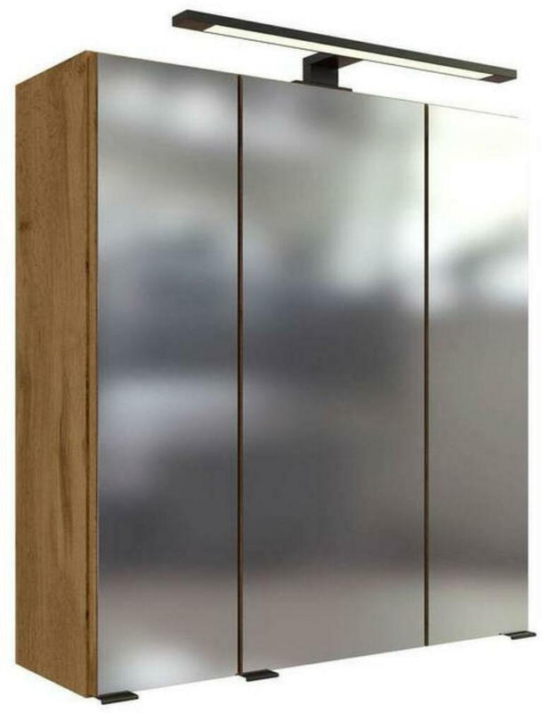Spiegelschrank Manchester Led 3 Türen 60x64x20 cm