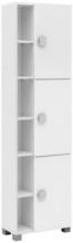Möbelix Hochschrank mit Offene Fächer Edia B: 45 cm Weiß