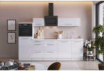 Möbelix Küchenzeile mit Geräten B: 280 cm Weiß Hochglanz