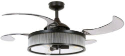 Deckenventilator Fanaway Schwarz 4-Flügel, LED-Leuchte