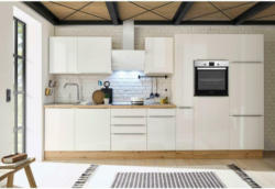 Küchenzeile Bema mit Geräten B: 370 cm Weiß, Modern
