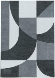 Webteppich Grau/Weiß Naturfaser Efor 160x230 cm