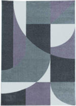 Möbelix Webteppich Violett/Grau/Weiß Naturfaser Efor 240x340 cm