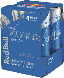 Red Bull 870531 Juneberry Summer Edition, Energy Drink, 4 x 0.25 L