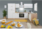 Möbelix Einbauküche Eckküche Möbelix ohne Geräte 310x200 cm Weiß/Eiche Dekor, Modern