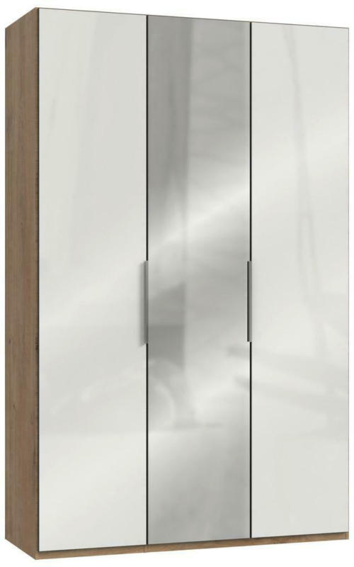 Drehtürenschrank Level 36d Eiche/Weiß B:150 cm