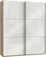 Möbelix Schwebetürenschrank Level 36d Weiß/Eiche B:200 cm