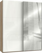 Möbelix Schwebetürenschrank Level 36d Weiß/Eiche B:200 cm