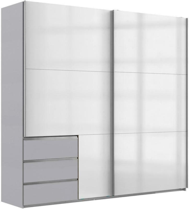 Schwebetürenschrank Level36d Hellgrau/Weiß B:250cm