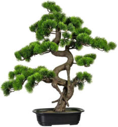 Kunstpflanze Bonsai Grün L: 65 cm mit Topf