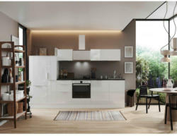Küchenzeile mit Geräten B: 310 cm Weiß