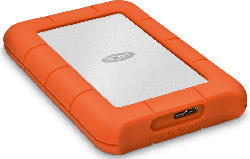 Lacie Rugged Mini 1TB, 2.5 Zoll, USB 3.0, orange/silber (301558); Festplatte