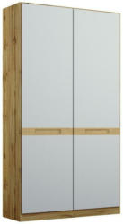 Drehtürenschrank Rangun B: 91 cm Grau