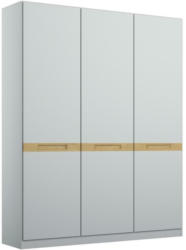 Drehtürenschrank Rangun B: 136 cm Grau