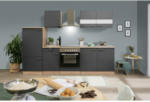 Möbelix Küchenzeile ohne Geräte B: 270 cm Grau/Eiche Dekor