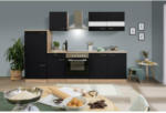 Möbelix Küchenzeile ohne Geräte B: 270 cm Schwarz/Eiche Dekor