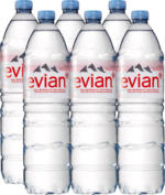 Acqua minerale Evian, non gassata, 6 x 1,5 litri