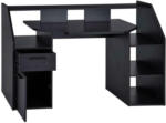 Möbelix Gamingtisch mit Stauraum B 160cm H 95,7cm Enter, Grau
